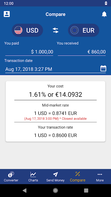 xe live currency converter